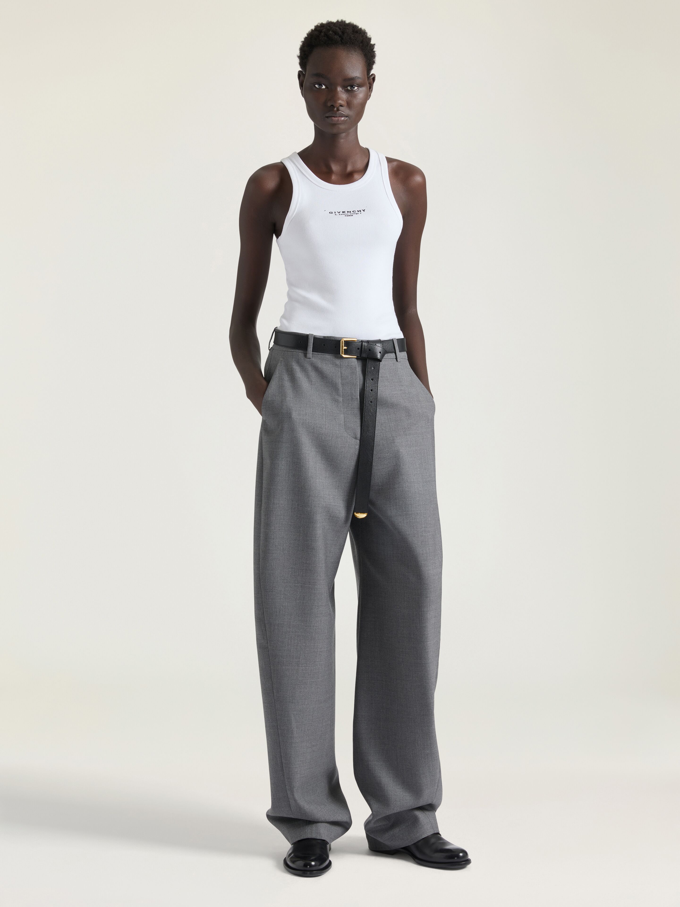 Débardeur slim en coton avec imprimé GIVENCHY Stamp